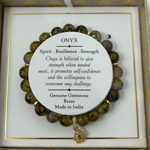 Shivan ONYX Genuinee Gemstone Brass Made in India - Picture 1 of 3